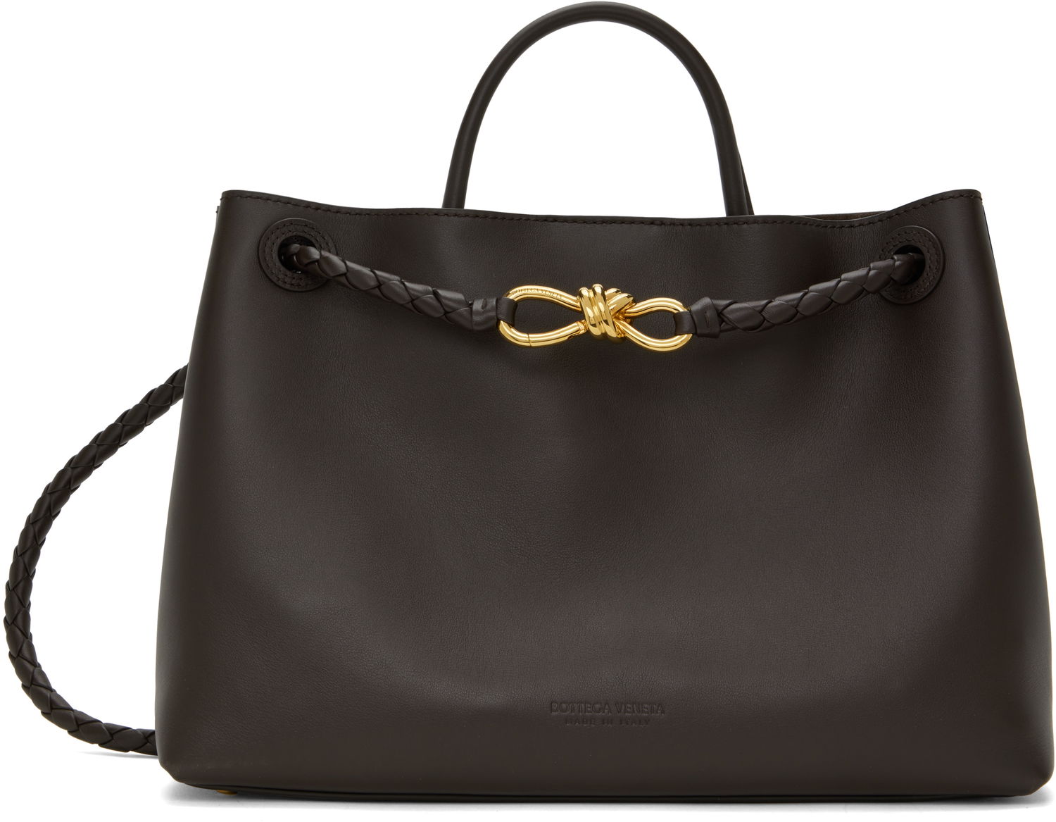 Tote bag Bottega Veneta Medium Andiamo Leather Shoulder Bag Čierna | 810214 V4O92, 0