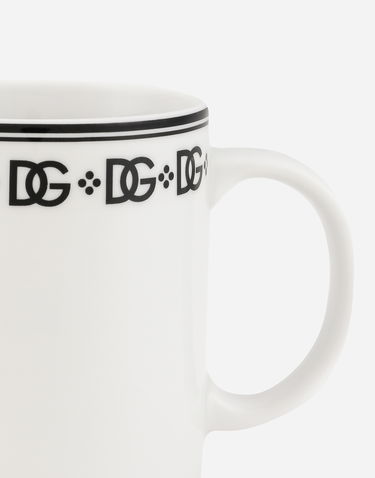 Home decor Dolce & Gabbana Dolce & Gabbana Logo-Print Porcelain Mug Biela | TC0140TCALHU0082, 2