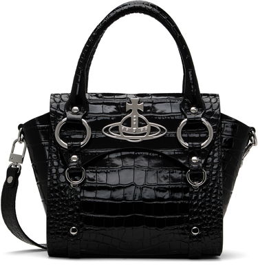 Kabelka Vivienne Westwood Vivienne Westwood Small Betty Crocodile-Embossed Bag Čierna | 47030004W-L0099-, 0