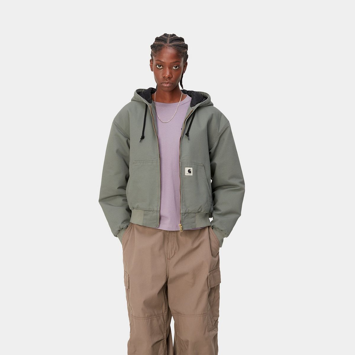 OG Active Jacket "Smoke Green rinsed"