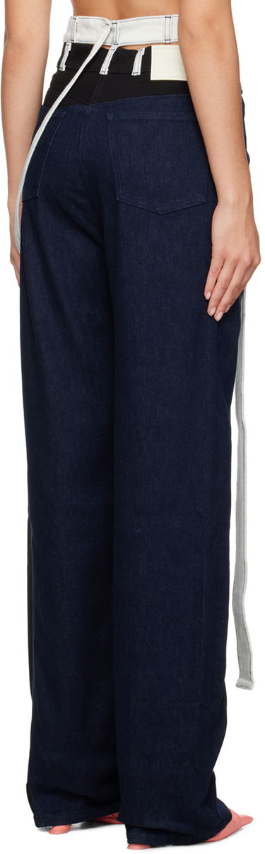 Džínsy Ottolinger Ottolinger Triple Wrap Denim Pants Modrá | 1700212, 2