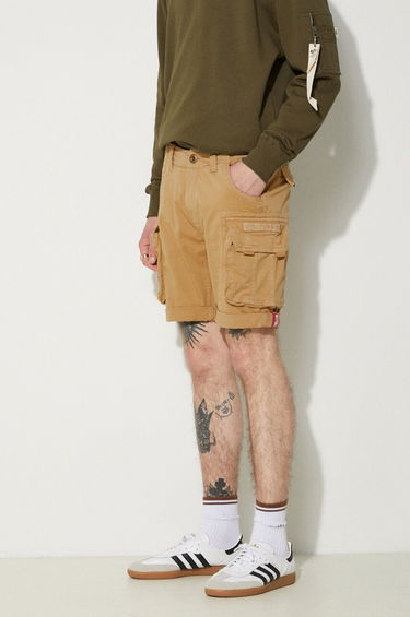 Šortky Alpha Industries Crew Short Sand Hnedá | 176203-14, 3
