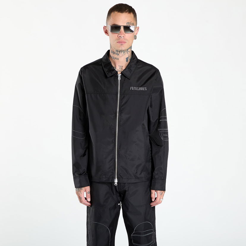 Bunda Pleasures PLEASURES Daft Club Helmets Nylon Work Jacket Čierna | P25DP008-BLACK