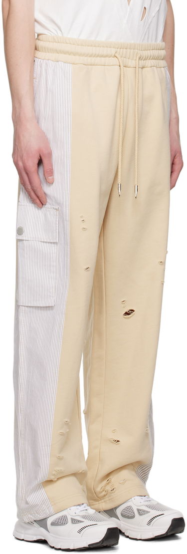 Cargo nohavice Feng Chen Wang Feng Chen Wang Paneled Sweatpants Béžová | FMS15TR09, 1