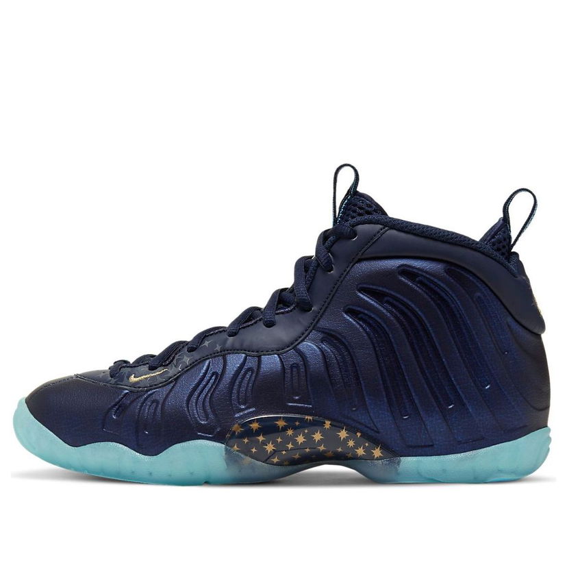 Tenisky a topánky Nike Little Posite One 'Gold Stars' Navy | CZ6547-400