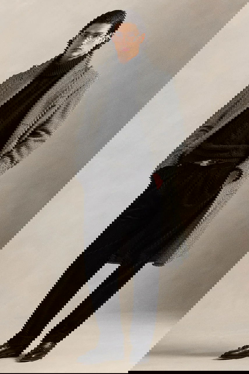 Nohavice Polo by Ralph Lauren Pleated Corduroy Chinos Čierna | 710882543014, 1