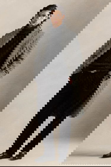 Nohavice Polo by Ralph Lauren Pleated Corduroy Chinos Čierna | 710882543014, 1