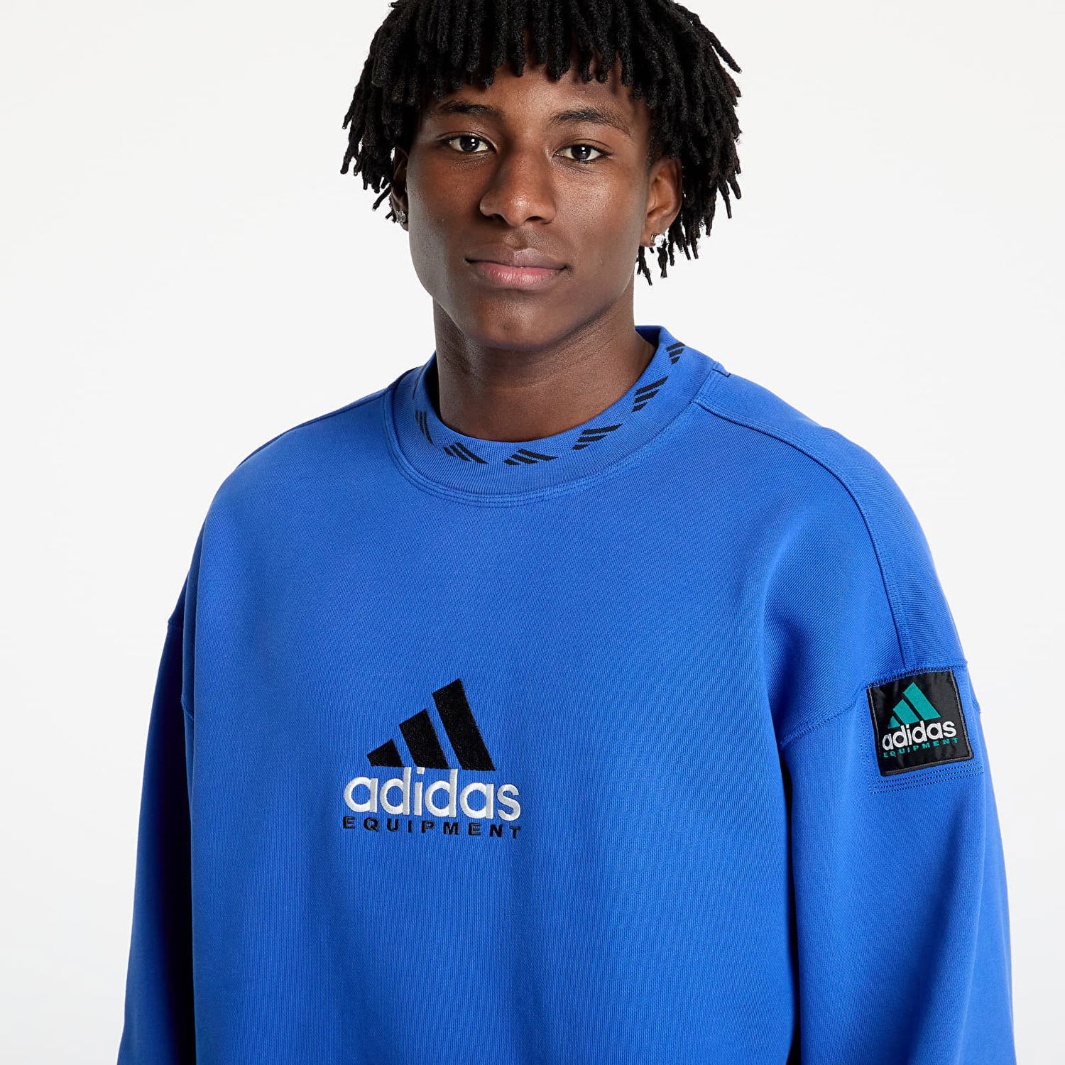 Mikina adidas Performance adidas Equipment Wash Crewneck Sweatshirt Modrá | JC8223, 1