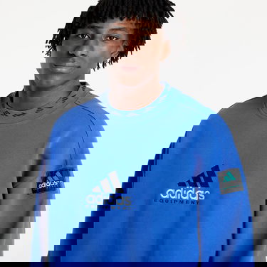 Mikina adidas Performance adidas Equipment Wash Crewneck Sweatshirt Modrá | JC8223, 1