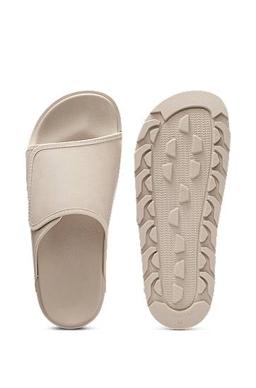 Doplnky BOSS Faux-Suede Slides Biela | 50548704, 1
