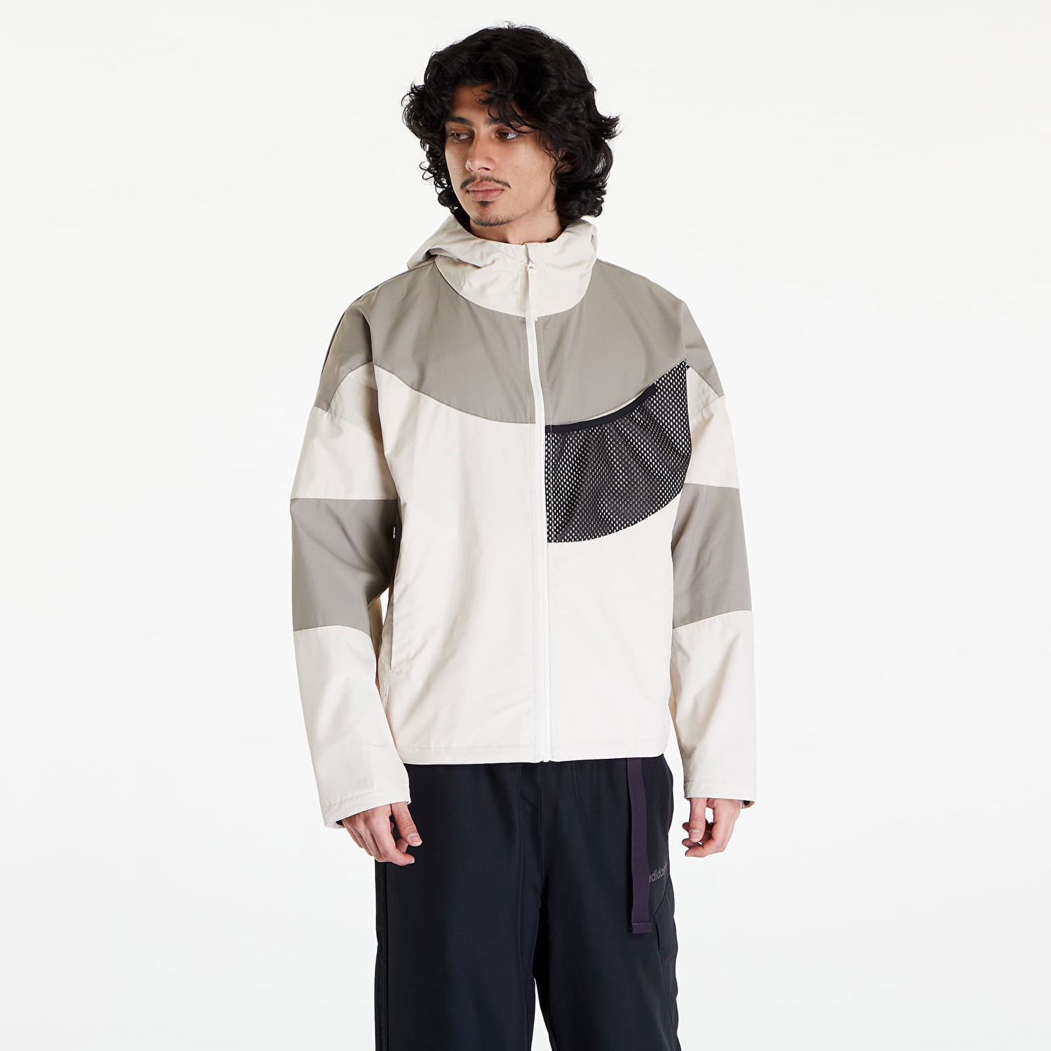 Bunda Reebok Men's jacket Hooded Jacket Beige Biela | RMEA001C99FAB0010500, 0