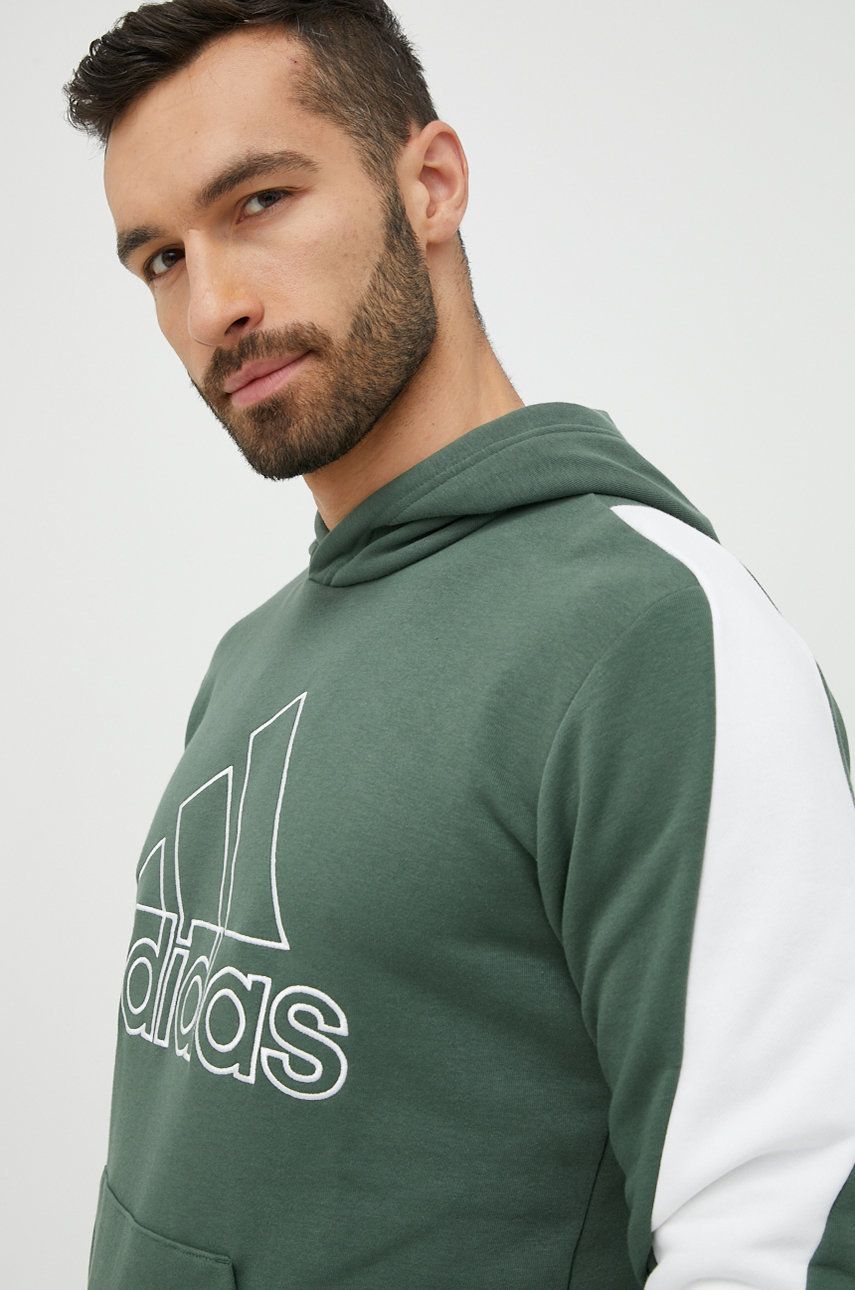 Mikina adidas Performance Future Icons Emroidered Hoodie Zelené | HM7876, 0