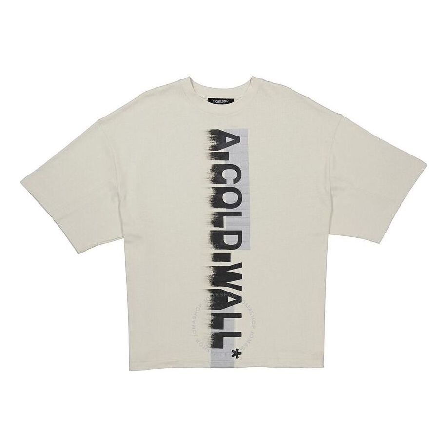 Tričko A-COLD-WALL* A-COLD-WALL* Brushed Logo T-Shirt Biela | ACWMTS066-BONE, 0