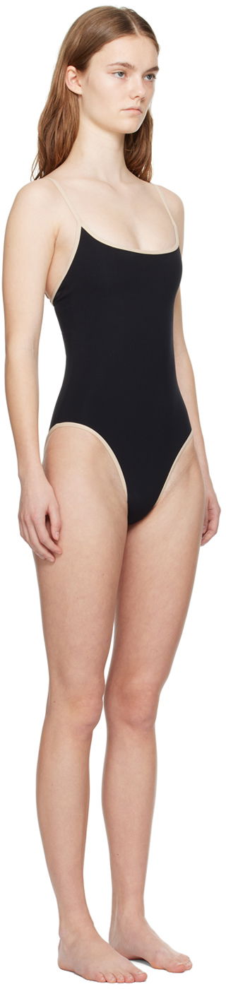 Plavky TOTEME TOTEME Stripe Edge One-Piece Swimsuit Čierna | 241-WSW1031-FB0097, 1