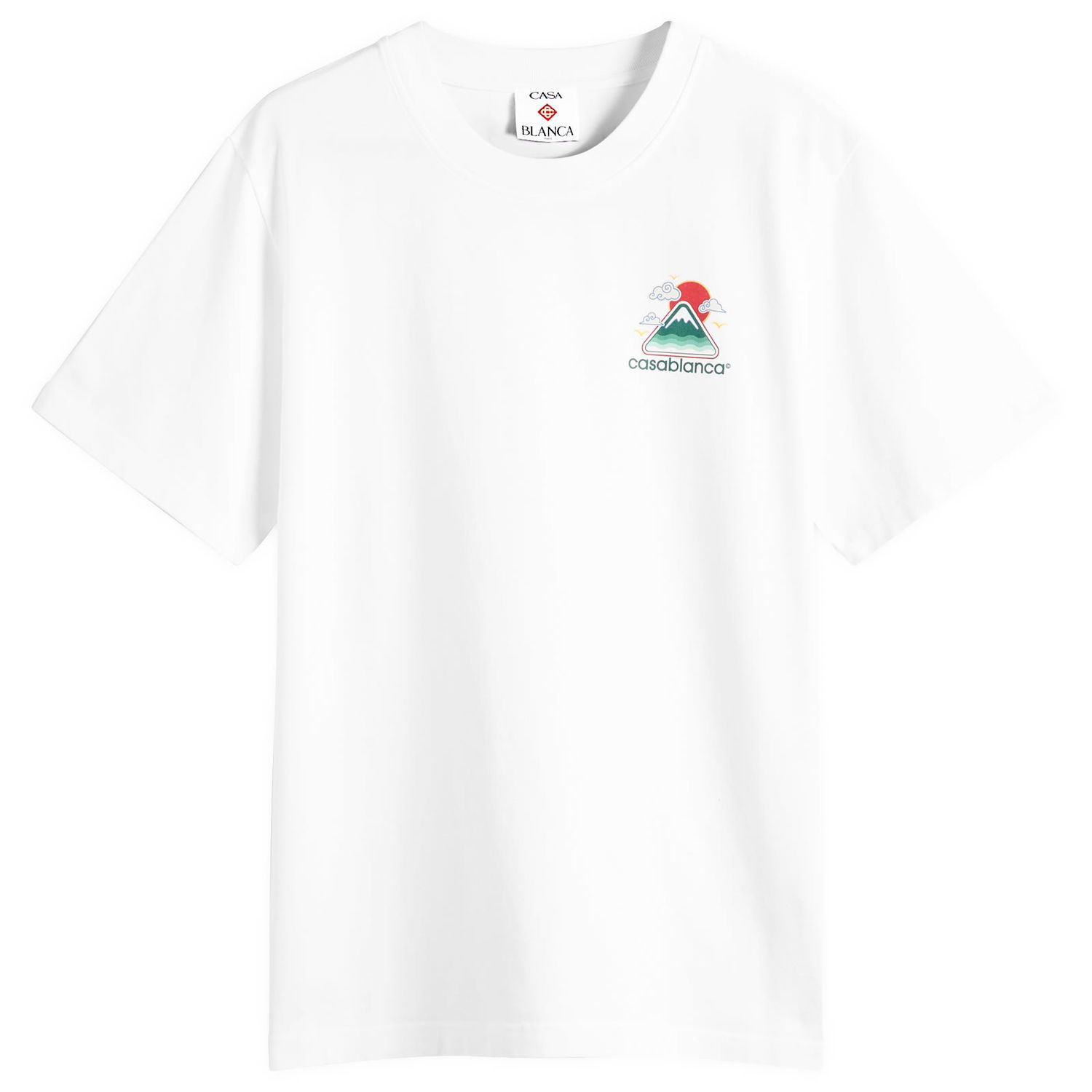 Tričko Casablanca Montagne Ondulée Screen Printed T-Shirt, Size Large Biela | MPF25-JTS-001-04, 0