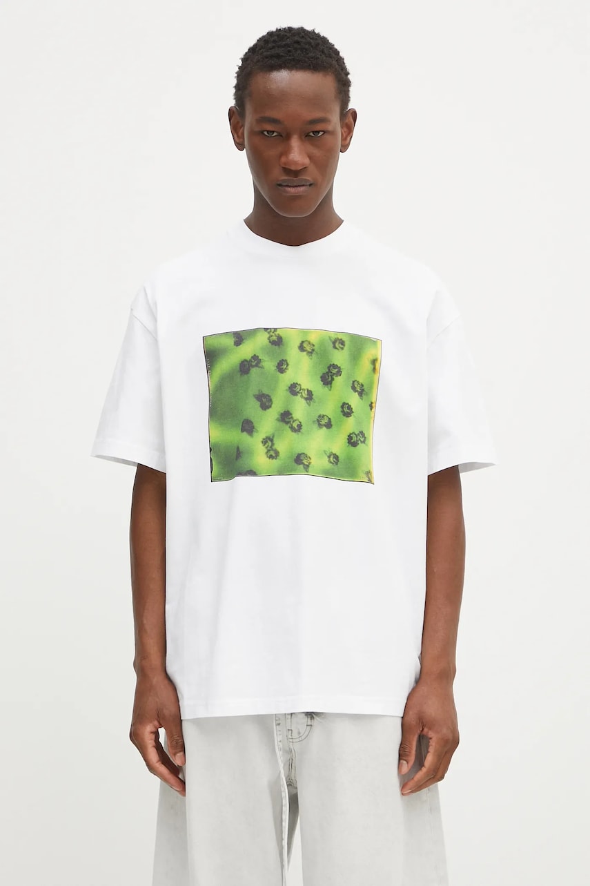 Tričko 032C 032C 'Ketuta' Print T-Shirt Biela | S25.URC.0114.100, 0
