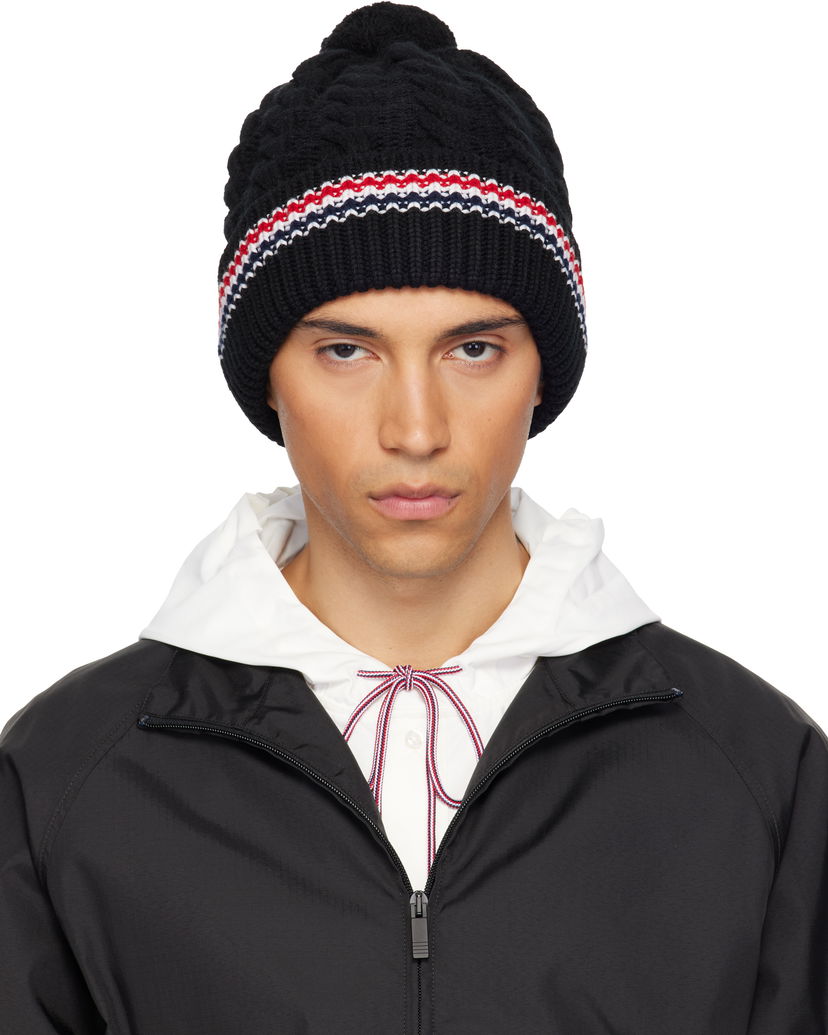 Kulicha Thom Browne Cashmere Baby Cable Stitch Pom Pom Beanie Rôznofarebný | UKH047A-Y2001