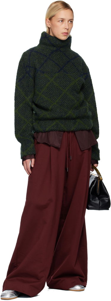 Sveter Dries Van Noten Dries Van Noten Jacquard Turtleneck Zelené | 252-011227-2709, 3