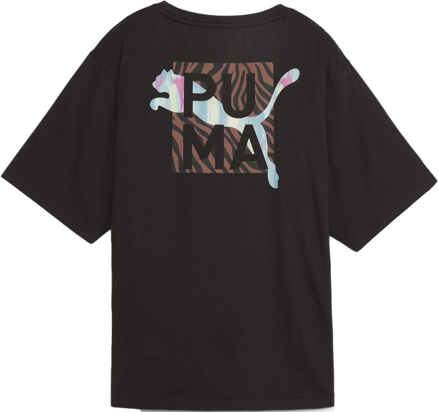 Tričko Puma Puma Animal Remix Boyfriend T-Shirt Čierna | 524821-01, 1