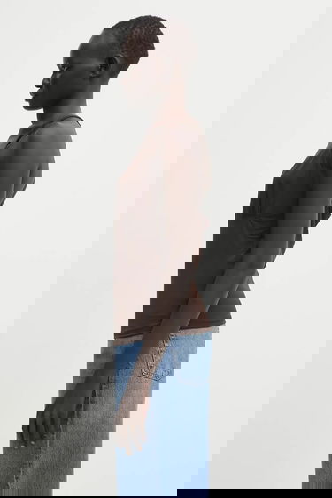 Tielko Samsoe Samsoe SAFAYE V-Neck Camisole Top Hnedá | F10000008, 1