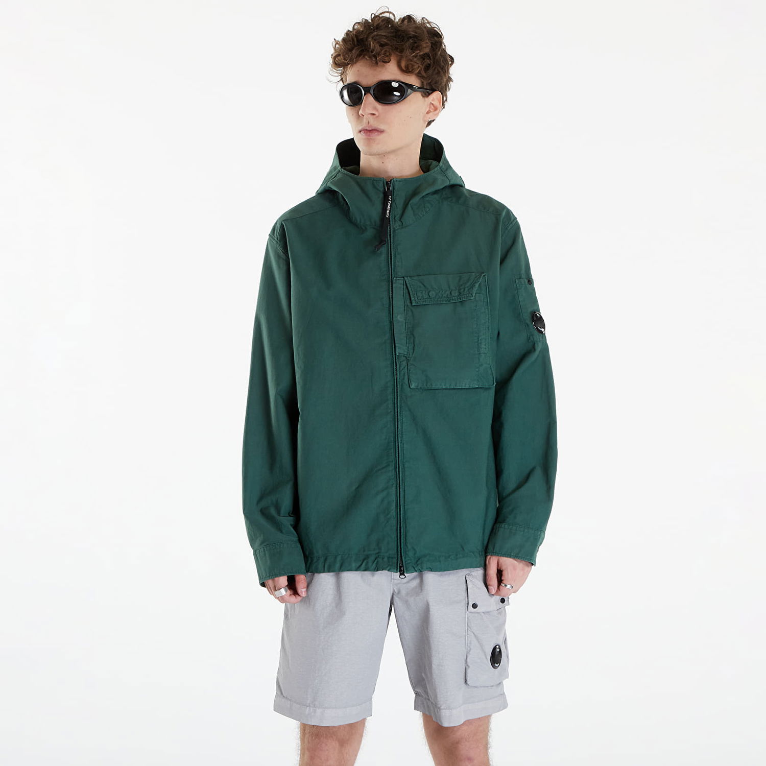Bunda C.P. Company Ottoman Long Sleeve Jacket Duck Green Zelené | 16CMSH156A006406O-649, 0