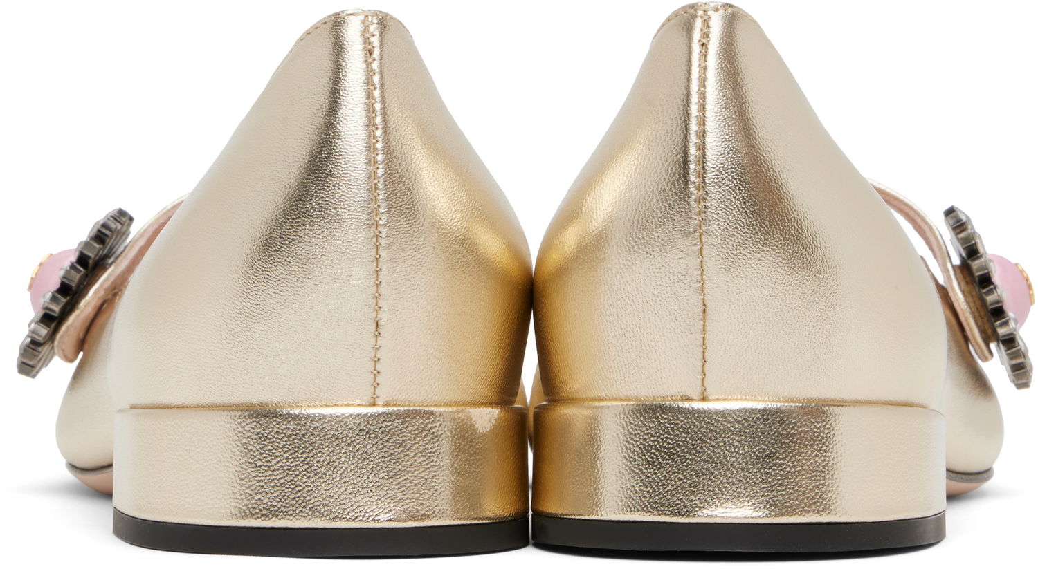 Tenisky a topánky Valentino Valentino Garavani Mary-Jane Ballerina Flats with Crystal Embellishment Metalická | 6W2S0LL7RKP, 1