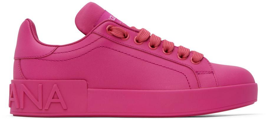 Tenisky a topánky Dolce & Gabbana Pink Portofino Sneakers Ružová | CK1544 A1065, 0