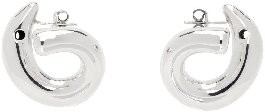 Náušnice Bottega Veneta Polished Silver Earrings Metalická | 795603 V5070, 0