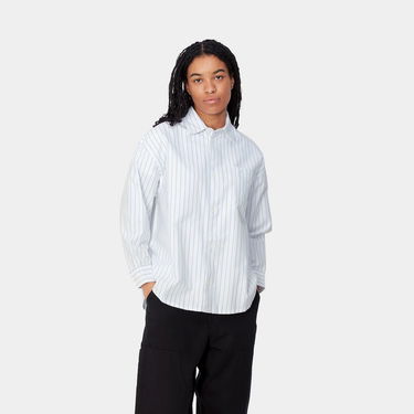 Košeľa Carhartt WIP Striped Long Sleeve Shirt Biela | I033839_8, 0