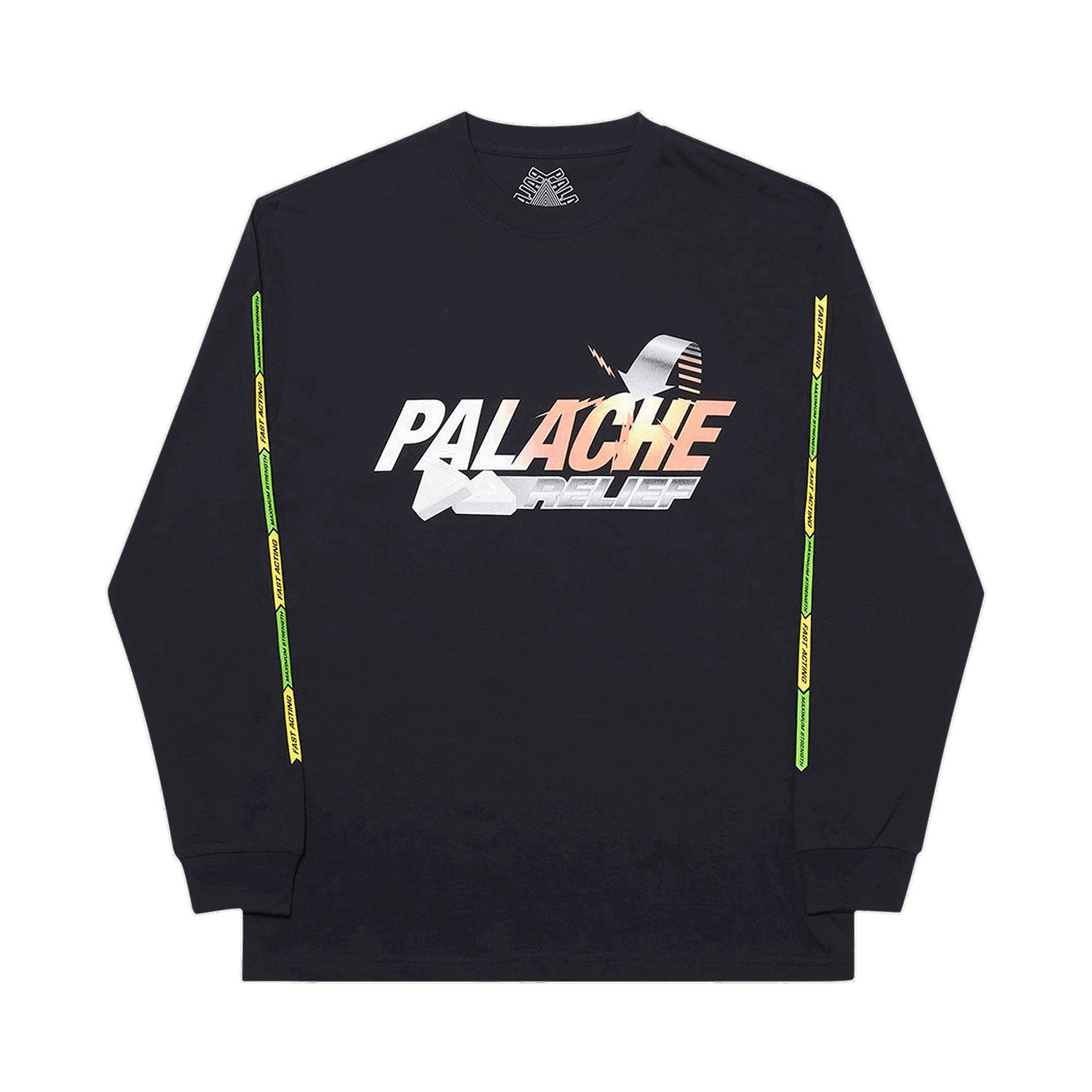 Tričko Palace Palache Longsleeve Čierna | P18LS011, 0