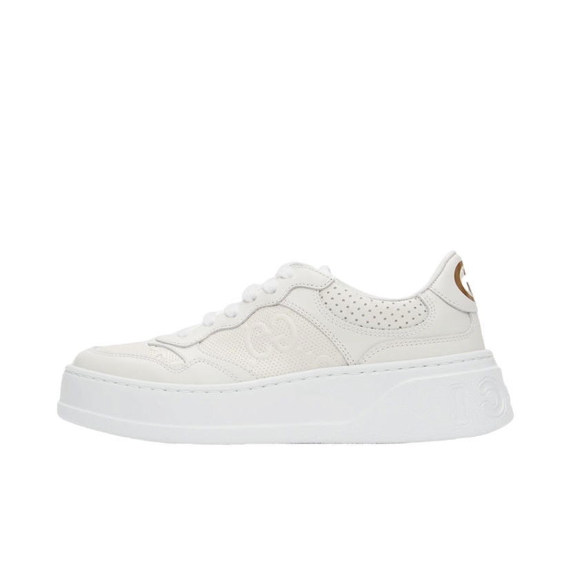 Tenisky a topánky Gucci GG Embossed Low Sneakers Biela | 670408 1XL10