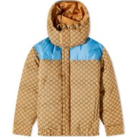 GG Jacquard Hooded Down Jacket