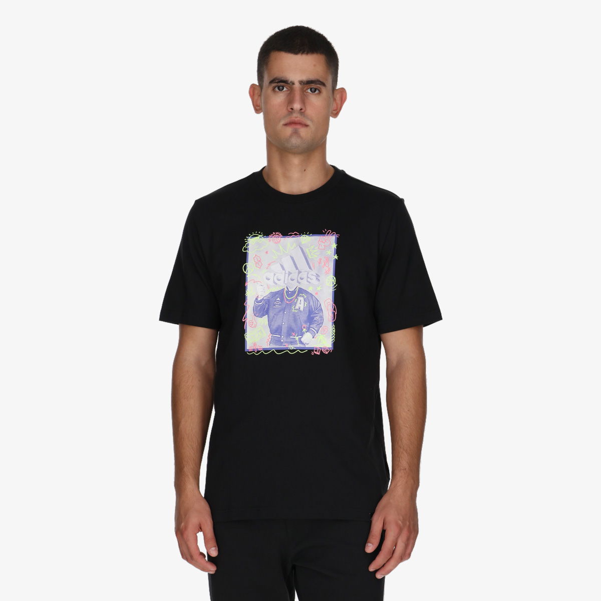 Tričko adidas Originals Doodle Graphic T-Shirt Čierna | IY8072, 1