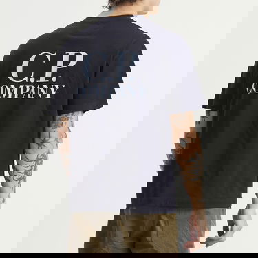 Tričko C.P. Company Logo Print T-Shirt Čierna | 19CMTS103A-005100W-888, 3