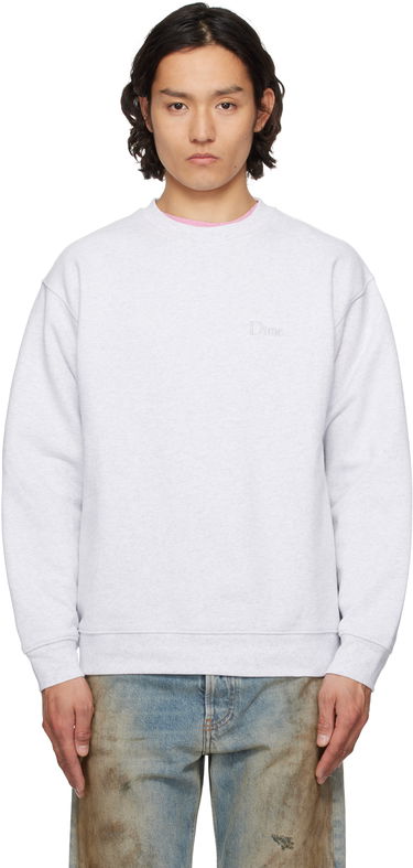 Sveter Dime Dime Classic Small Logo Crewneck Sweatshirt Šedá | DIMESP2538ASH, 0