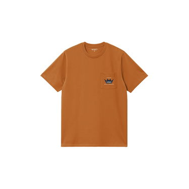 Tričko Carhartt WIP Carhartt WIP Crown Pocket Short Sleeve T-Shirt Hnedá | I034673_9, 2