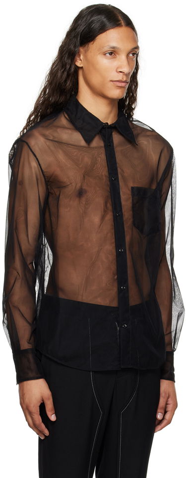 Košeľa Simone Rocha Simone Rocha Sheer Shirt Čierna | 5289 0069, 1