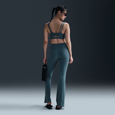 Nohavice Nike Zenvy High-Waisted Flared Leggings Zelené | FV7921-006, 4