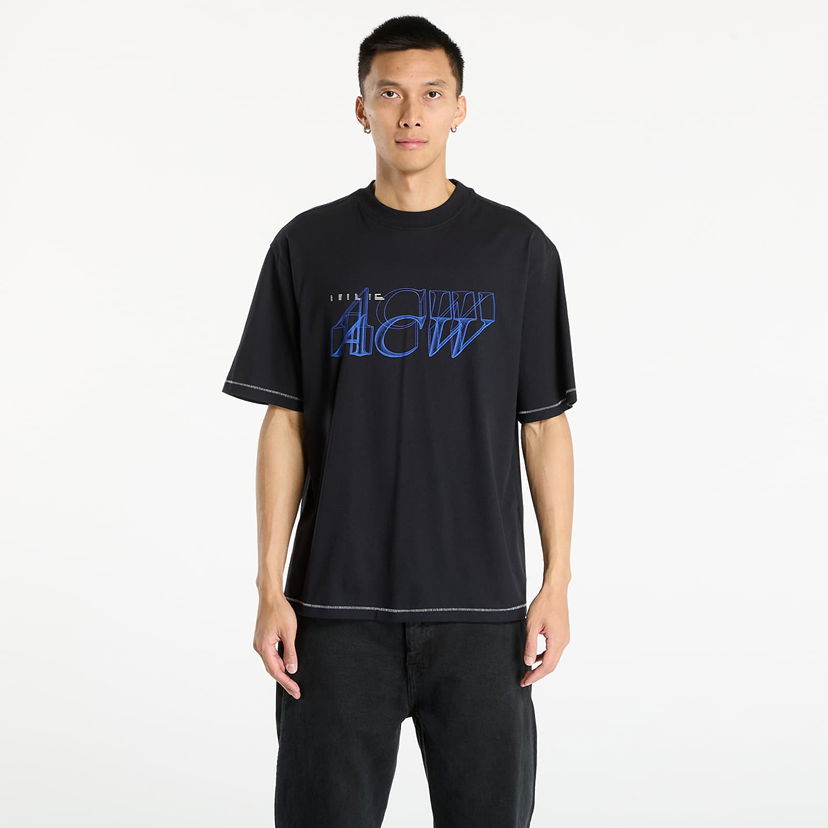 Tričko A-COLD-WALL* A-COLD-WALL* Serif T-Shirt Čierna | ACWMTS233 Black