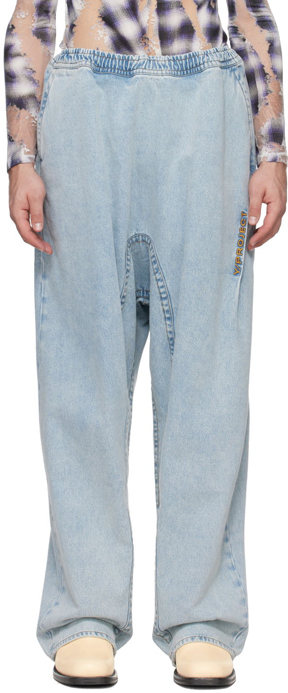 Džínsy Y/PROJECT Blue Souffle Jeans Modrá | 207PA012, 0