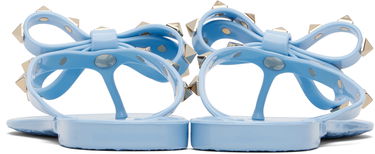 Tenisky a topánky Valentino Garavani Rockstud Rubber Sandals with Bow Modrá | 7W2S0552PVS, 1