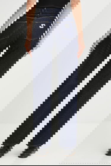 Džínsy Carhartt WIP Noxon Pant high waist straight leg Navy | I031920.102, 2