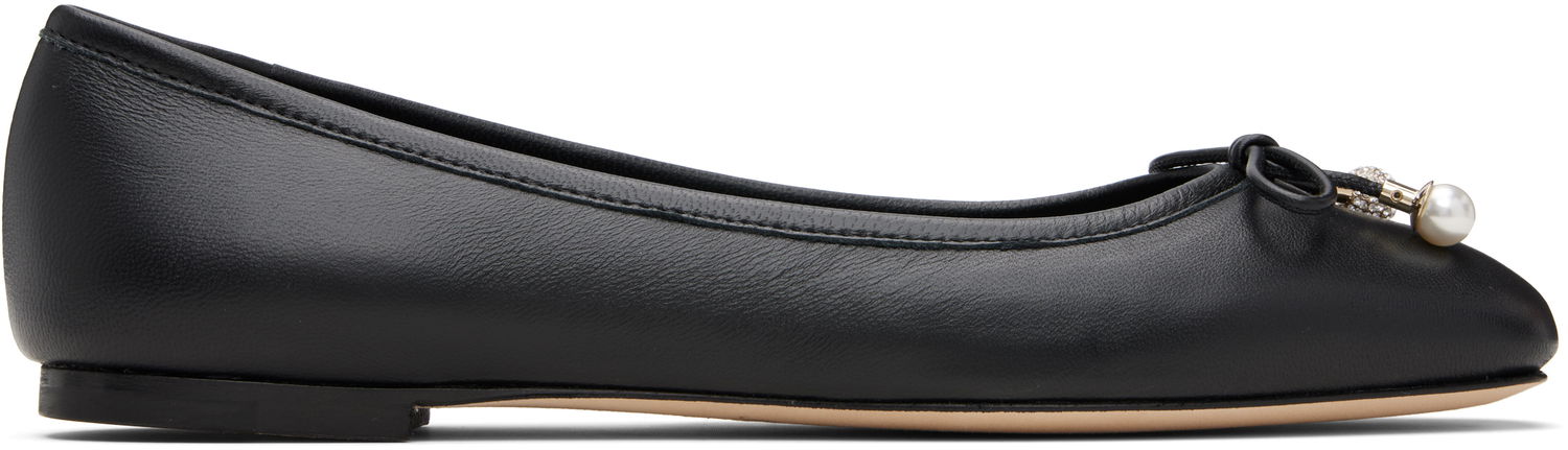 Tenisky a topánky Jimmy Choo Jimmy Choo Elme Pearl Ballerina Flats Čierna | ELME FLAT, 0