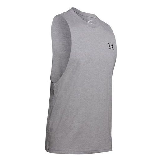 Tielko Under Armour Sportstyle Left Chest Cut-Off Tank Šedá | 1329286-035, 0