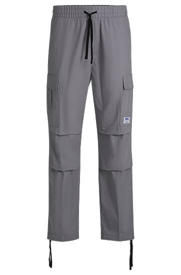 Cargo nohavice BOSS Relaxed Fit Cargo Trousers Šedá | 50517923, 0