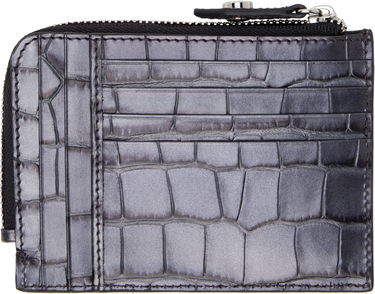 Peňaženka Vivienne Westwood Vivienne Westwood Embossed Leather Zip Card Holder Šedá | 54020008U-L00A2-, 1