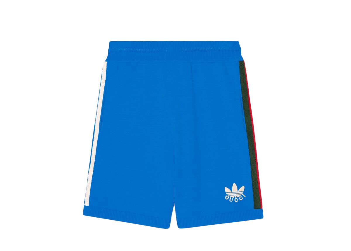 Šortky Gucci adidas x Elastic Viscose Shorts Blue Modrá | 700480 XKCIF 4447, 0