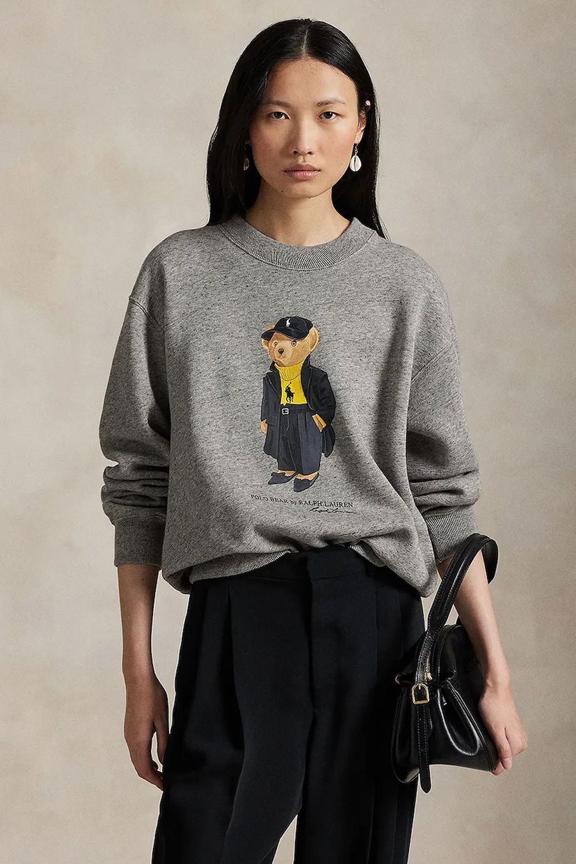 Mikina Polo by Ralph Lauren Polo Bear Print Sweatshirt Šedá | 211A87104