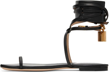 Doplnky Tom Ford TOM FORD Soft Calf Ankle Wrap Sandals Čierna | W3669-LCL002G, 2