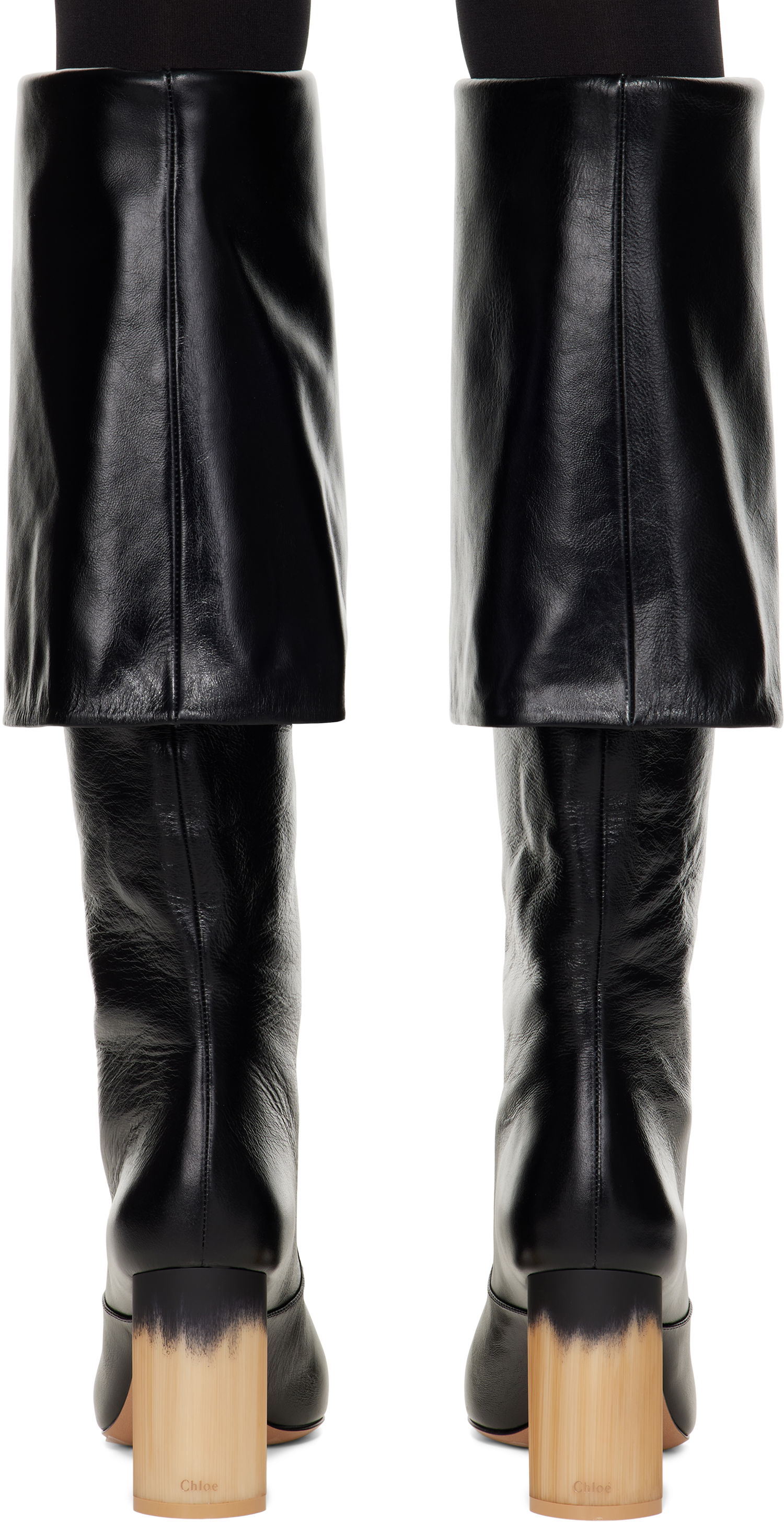Šaty CHLOÉ Chloé Georgia Heeled Tall Boots Čierna | CHC25S07YQJ, 1